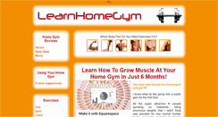 Desktop Screenshot of learnhomegym.com
